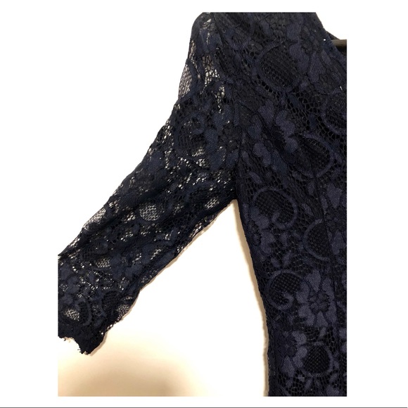 Navy Mermaid Lace Dress (Kooka) - Picture 3 of 9